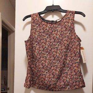 NWT Merona silk tank shell, size M